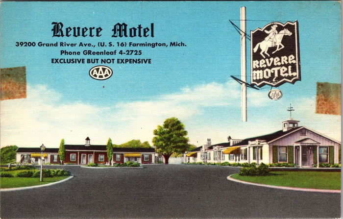 Revere Motel - OLD POSTCARD SHOT